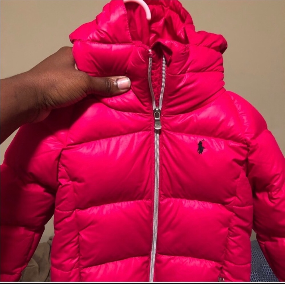 Ralph Lauren pink puffer coat Toddler